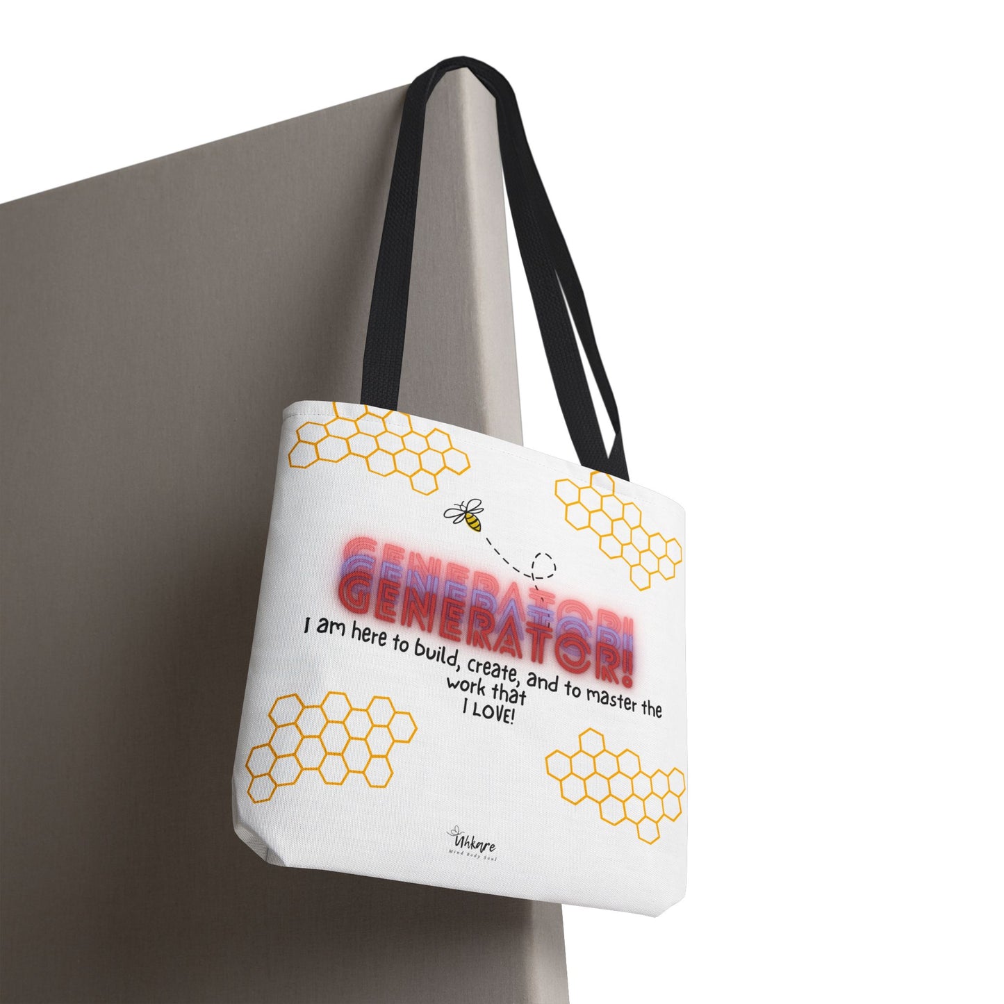 ✨ Generator Tote – Alchemist Energy on the Go ✨ You don’t chase purpose. You build it. This tote carries your essentials, and your devotion.