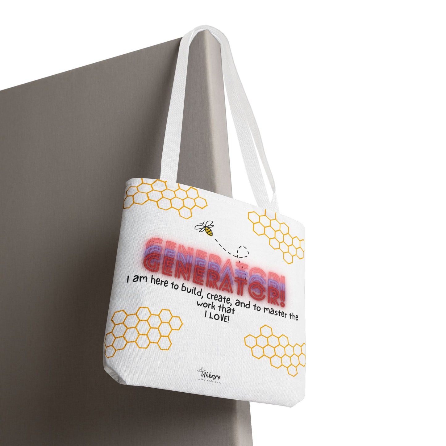 ✨ Generator Tote – Alchemist Energy on the Go ✨ You don’t chase purpose. You build it. This tote carries your essentials, and your devotion.