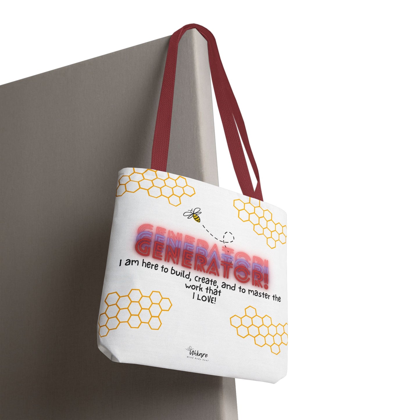 ✨ Generator Tote – Alchemist Energy on the Go ✨ You don’t chase purpose. You build it. This tote carries your essentials, and your devotion.