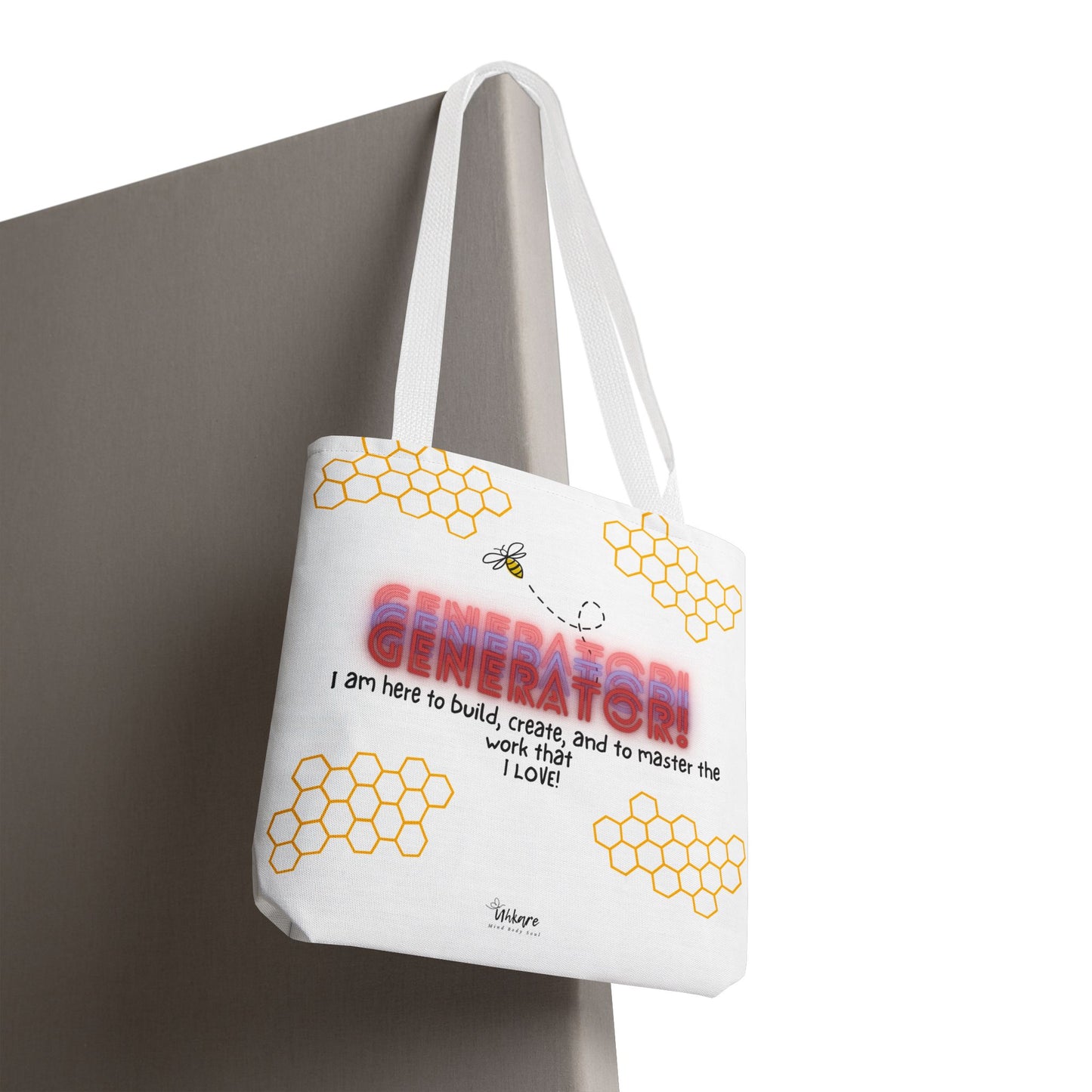 ✨ Generator Tote – Alchemist Energy on the Go ✨ You don’t chase purpose. You build it. This tote carries your essentials, and your devotion.