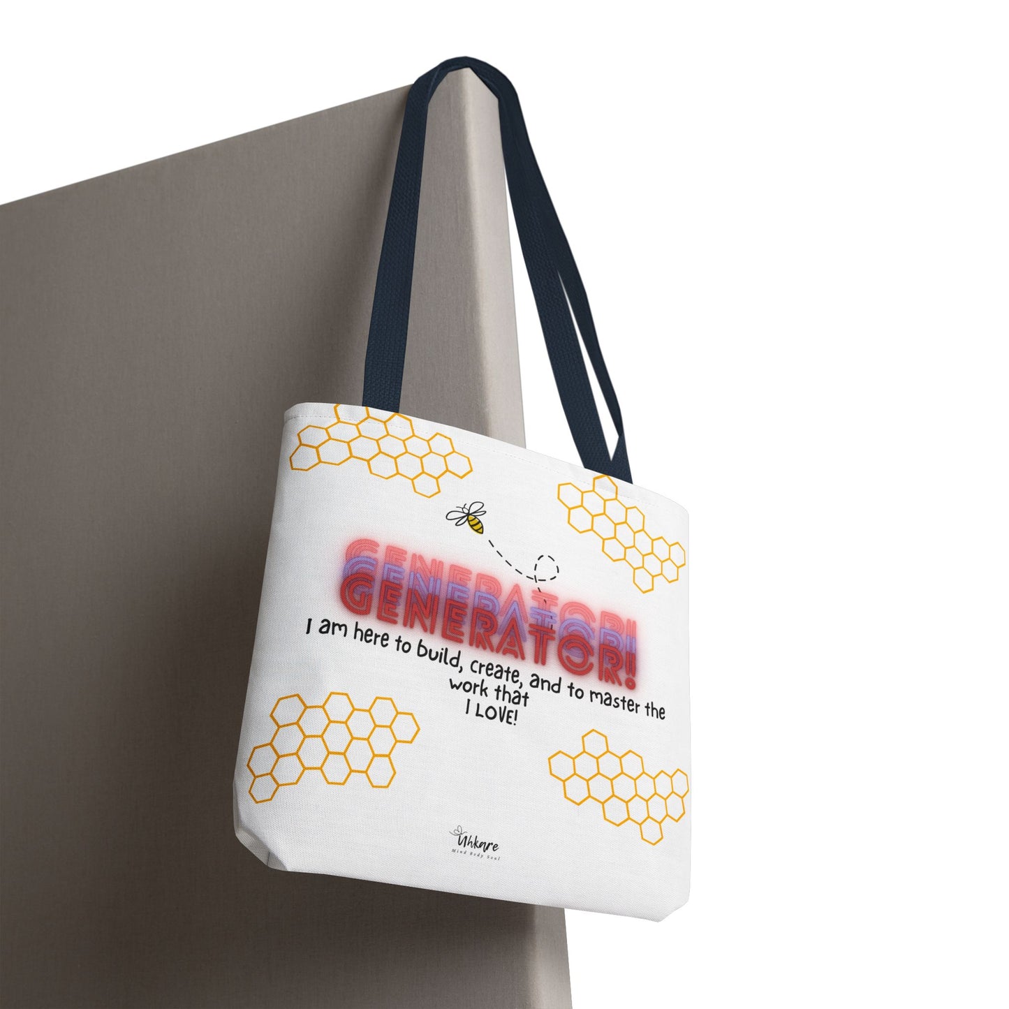 ✨ Generator Tote – Alchemist Energy on the Go ✨ You don’t chase purpose. You build it. This tote carries your essentials, and your devotion.