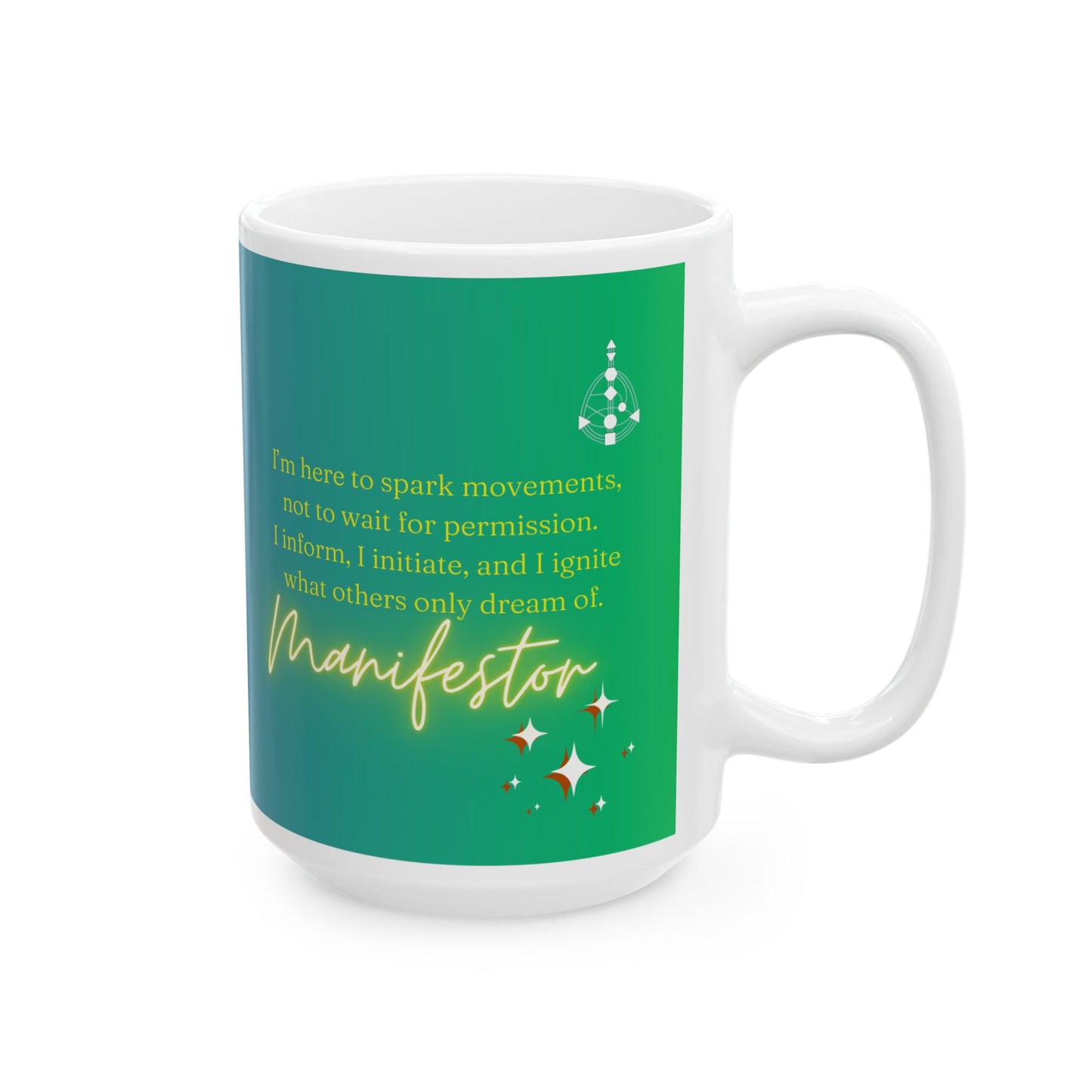 Inspiration Mug for Manifestors š¬ Made for the initiators who spark revolutions with a single idea. Sip with intention.
