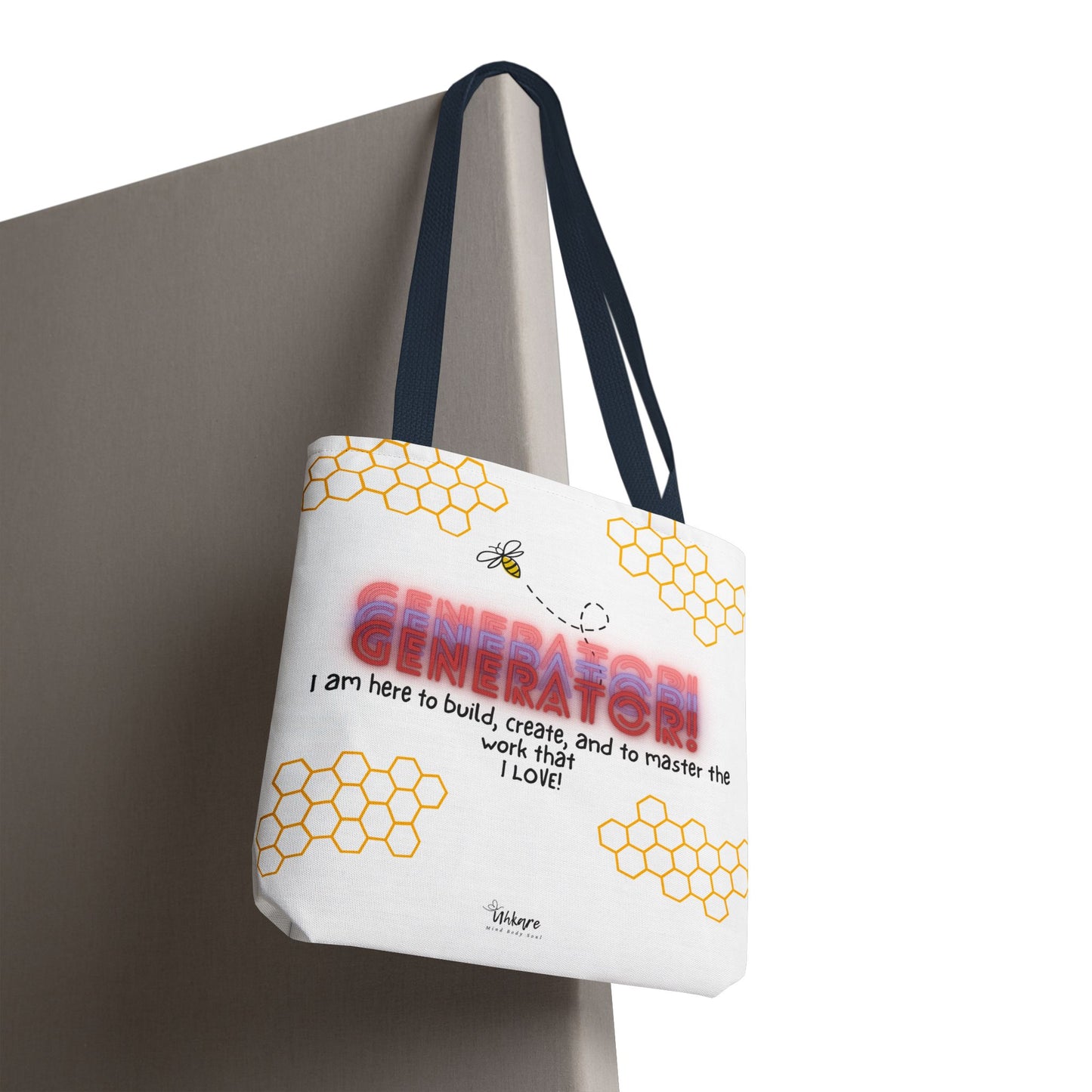 ✨ Generator Tote – Alchemist Energy on the Go ✨ You don’t chase purpose. You build it. This tote carries your essentials, and your devotion.