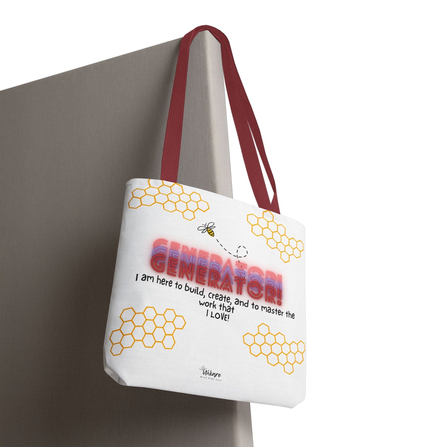 ✨ Generator Tote – Alchemist Energy on the Go ✨ You don’t chase purpose. You build it. This tote carries your essentials, and your devotion.