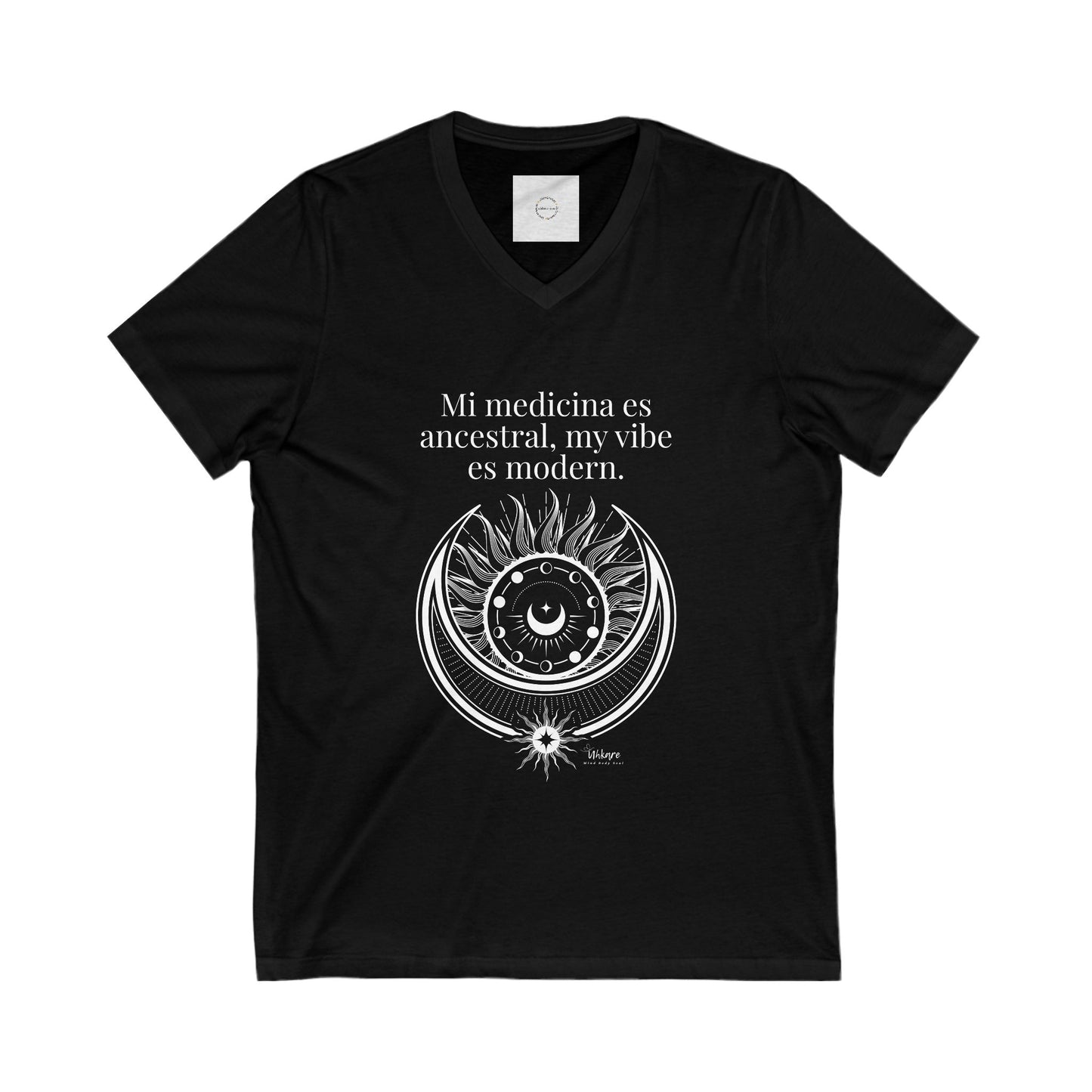 Modern Brujita Tee – 100% Cotton V-Neck for Sacred Rebels