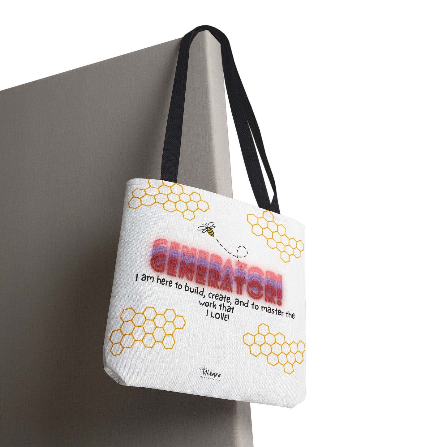 ✨ Generator Tote – Alchemist Energy on the Go ✨ You don’t chase purpose. You build it. This tote carries your essentials, and your devotion.