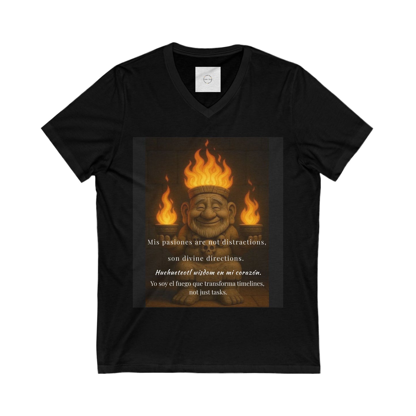 Huehueteotl Spanglish Tee – 100% Cotton