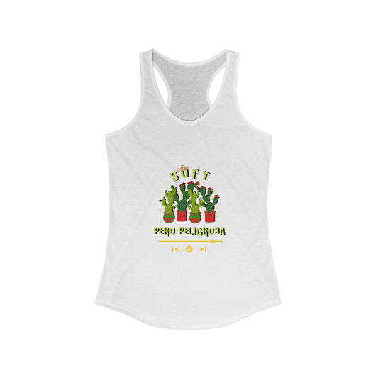 Soft Pero Peligrosa Women's Racerback Tank