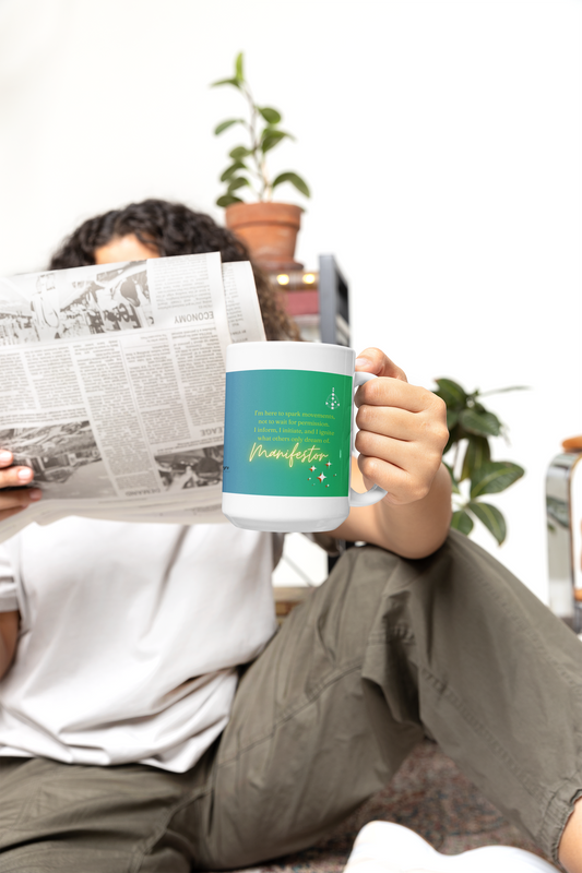 Inspiration Mug for Manifestors 💬 Made for the initiators who spark revolutions with a single idea. Sip with intention.