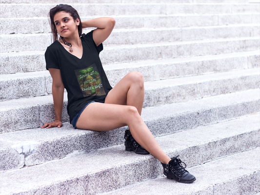 Sacred AF Tee - Abuela Coatlicue's Magic Edition (100% Cotton V-Neck)
