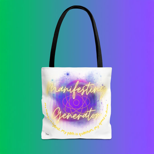 ⚡️ Manifesting Generator Tote – Quantum by Design⚡️ Your path isn’t linear, it’s electric. This tote celebrates the sacred chaos that makes you unstoppable.